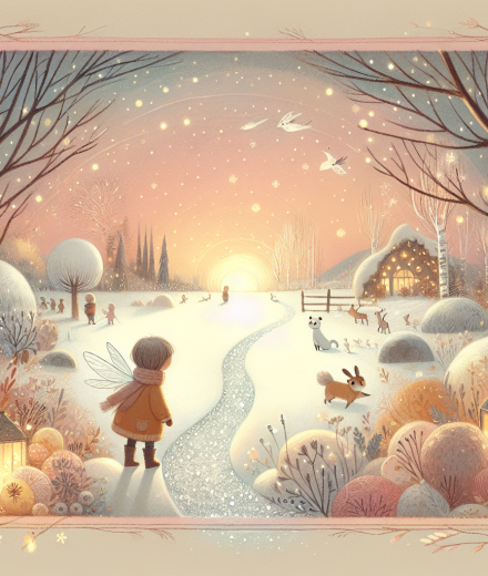 Der Schneetraum am Glattschneeweg – Illustration