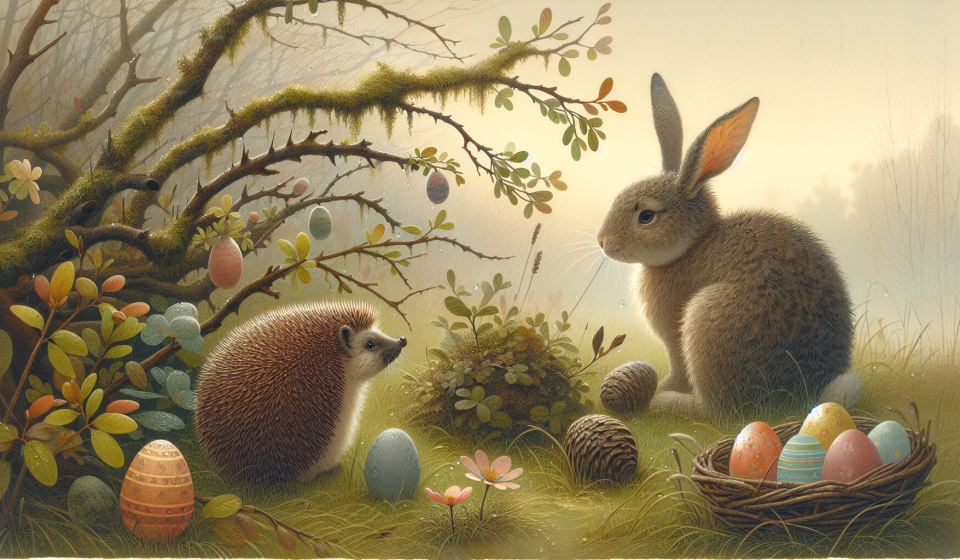 Hase Milo und das verschwundene Ei – Illustration