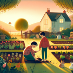 Jonas und die Würmer unter der Erde – Illustration