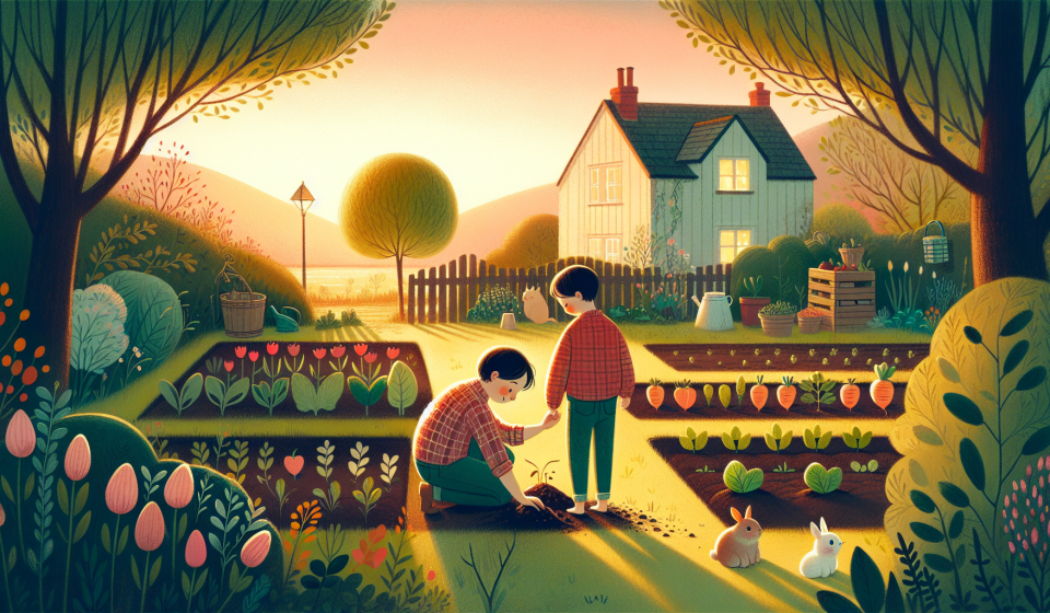 Jonas und die Würmer unter der Erde – Illustration