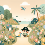 Käpt'n Finn und die Karte der tausend Blüten – Illustration