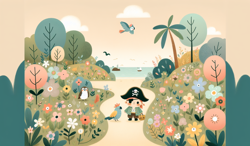 Käpt'n Finn und die Karte der tausend Blüten – Illustration