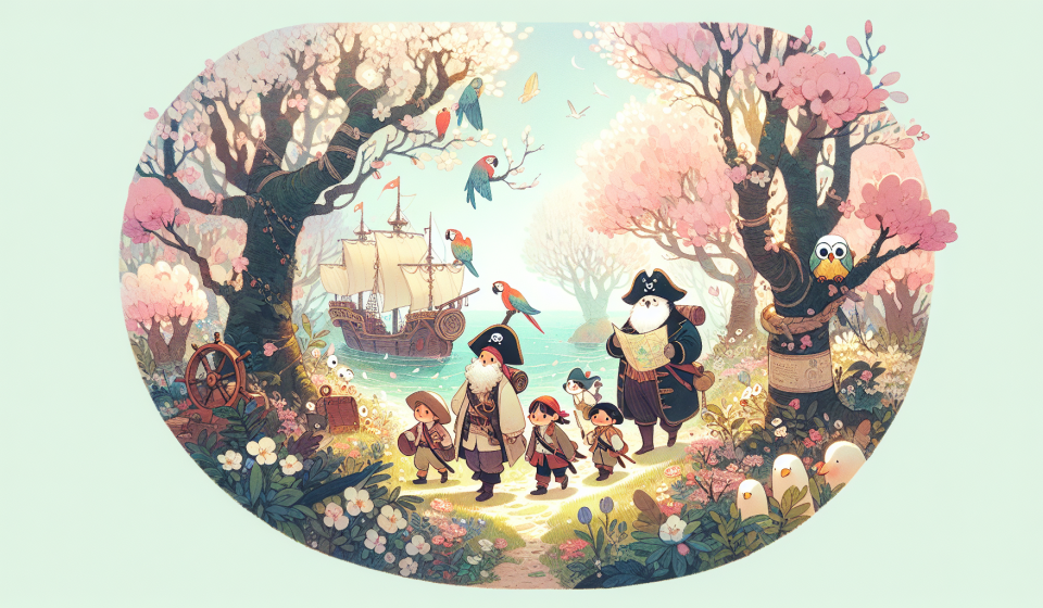 Käpt'n Finn und die Karte der tausend Blüten – Illustration