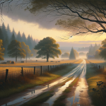 Kein Handy, kein Plan, nur Feldweg – Illustration