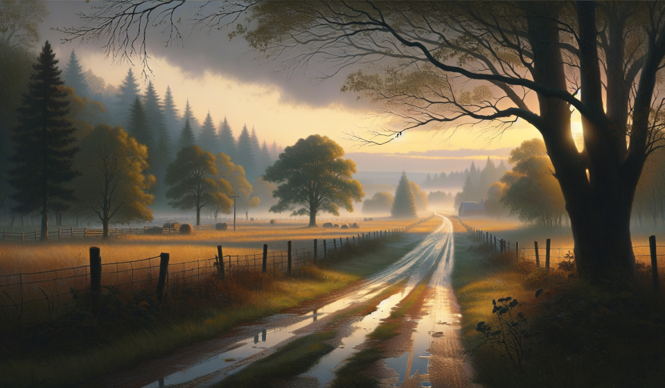 Kein Handy, kein Plan, nur Feldweg – Illustration