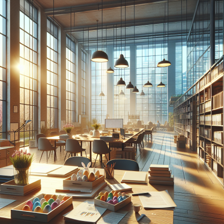 Zwei Kollegen suchen Eier und sich selbst – Illustration