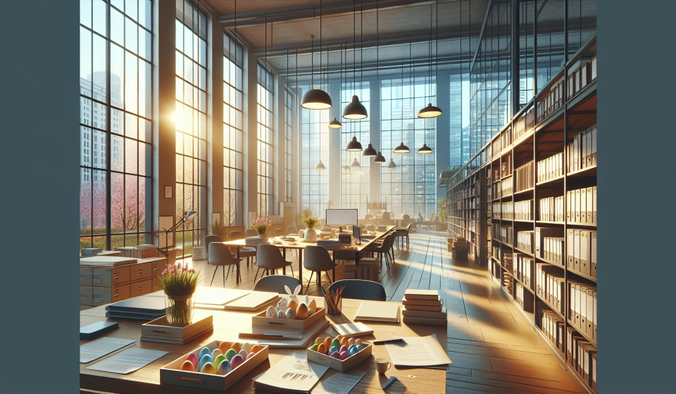 Zwei Kollegen suchen Eier und sich selbst – Illustration