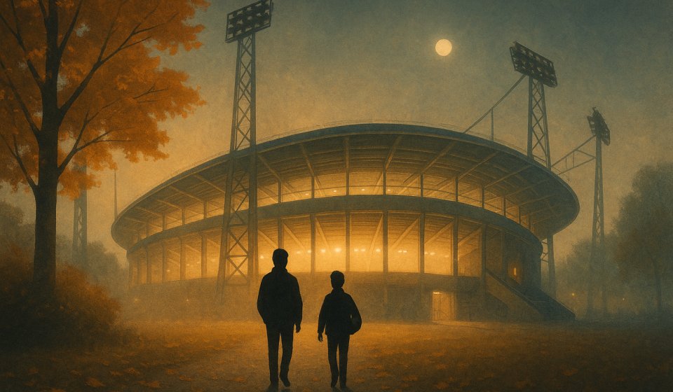 Das erste Mal beim Fußball – Illustration
