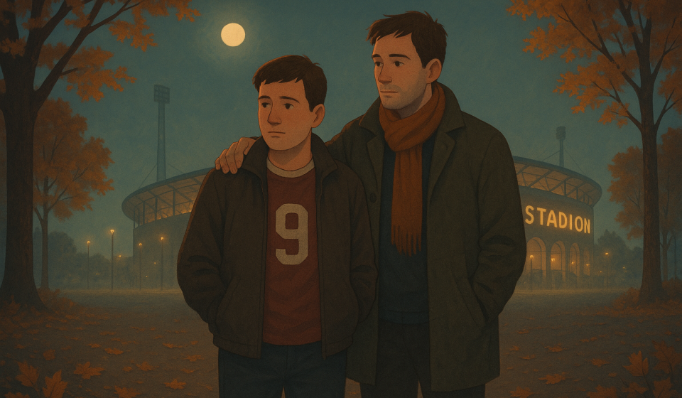 Das erste Mal beim Fussball – Illustration