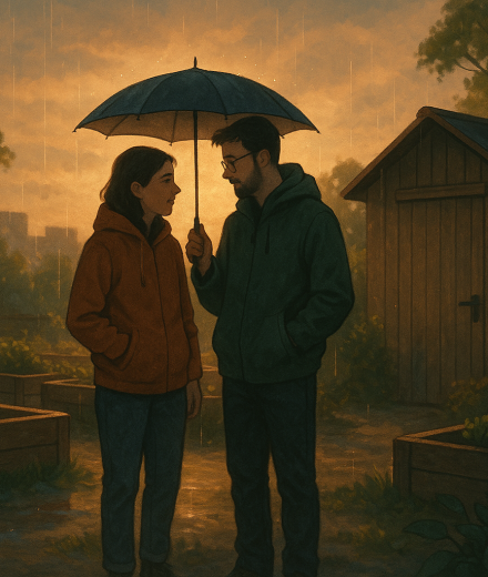 Der Gemeinschaftsgarten – Illustration
