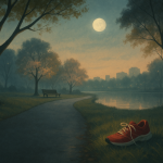 Die Abschlussfeier Der Läufer im Park – Illustration