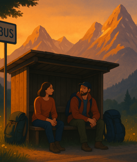 Die Wandergruppe – Illustration