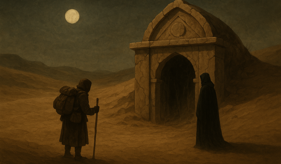 Das Orakel in der Wüste – Illustration