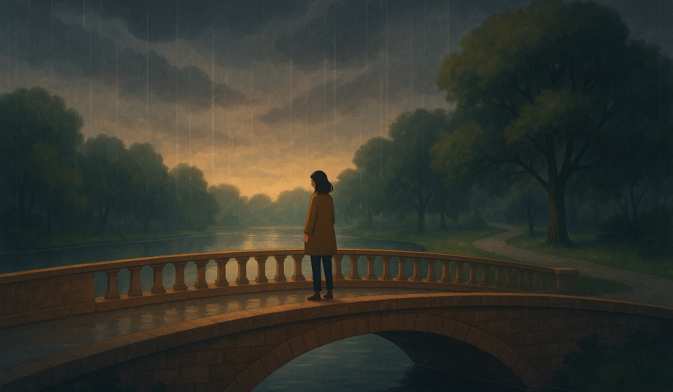 Der Abendregen der kommt – Illustration