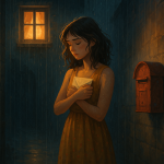 Der Brief im Sommerregen – Illustration