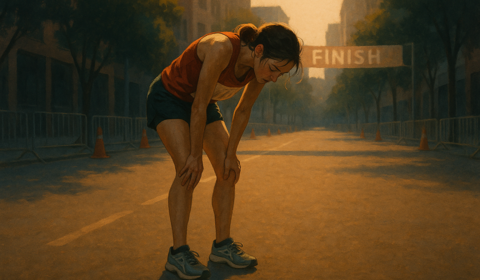 Der Marathon im August – Illustration