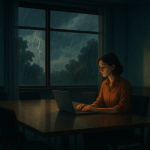 Das Stück vor dem Regen Die Deadline vor dem Gewitter – Illustration