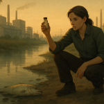 Die Hitzewelle und die toten Fische – Illustration