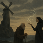 Das aufgehaltene Gewitter Die Windmagierin – Illustration