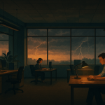 Gewitterwarnung um 15 Uhr Gewitterwarnung um 15 Uhr – Illustration