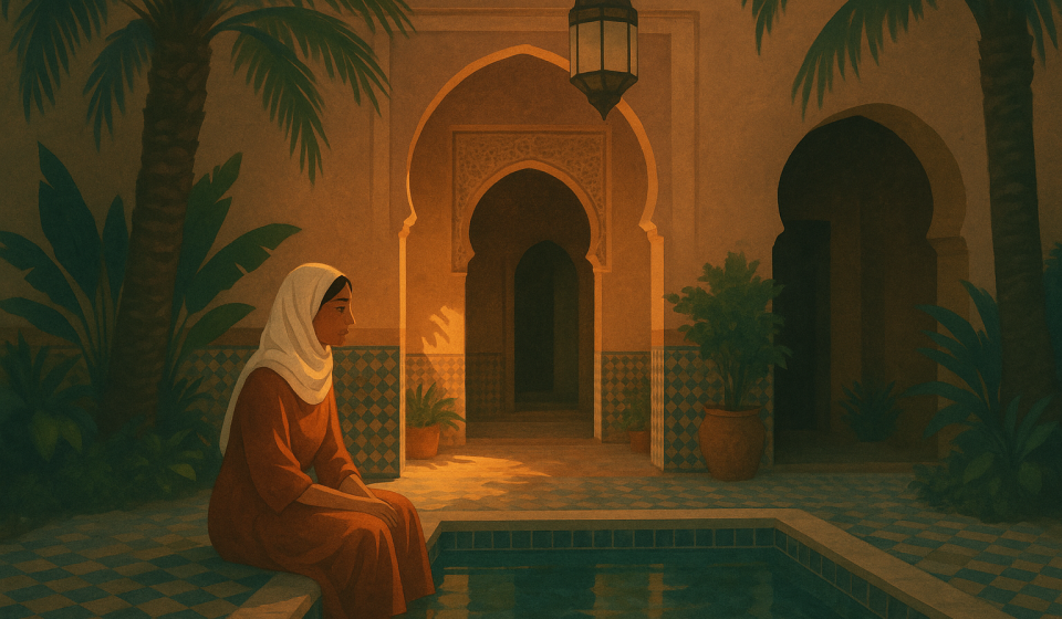 Hammam in Marrakesch – Illustration