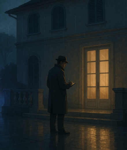 Tod im Gewitter – Illustration