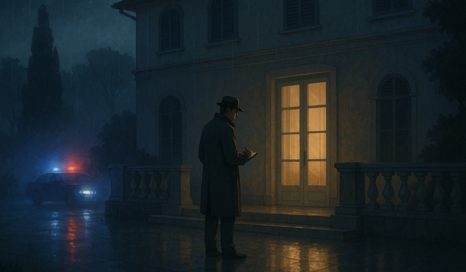 Tod im Gewitter – Illustration