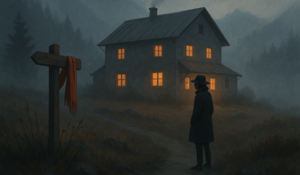 Der Wanderer, der nicht ankam – Illustration