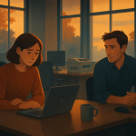 Die neue Sitzordnung im Herbst Die neue Sitzordnung im Herbst – Illustration