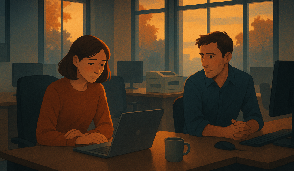 Die neue Sitzordnung im Herbst – Illustration