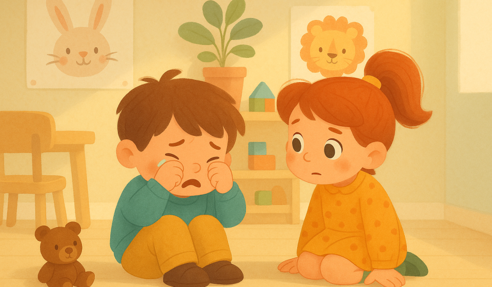 Eichhörnchen Nuss und der erste Nebel – Illustration