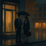 Regenschirm-Zufall – Illustration
